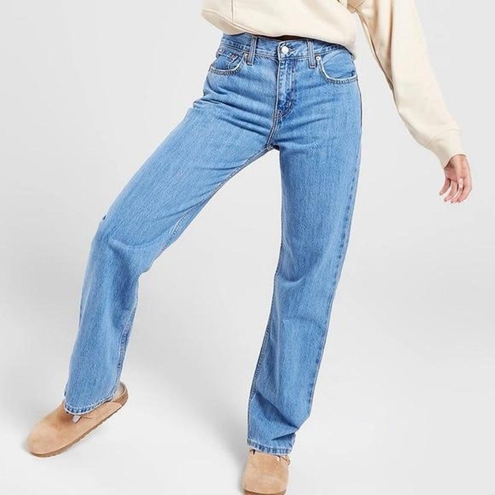 Classic Blue Women's Levi’s low pro straight Jeans